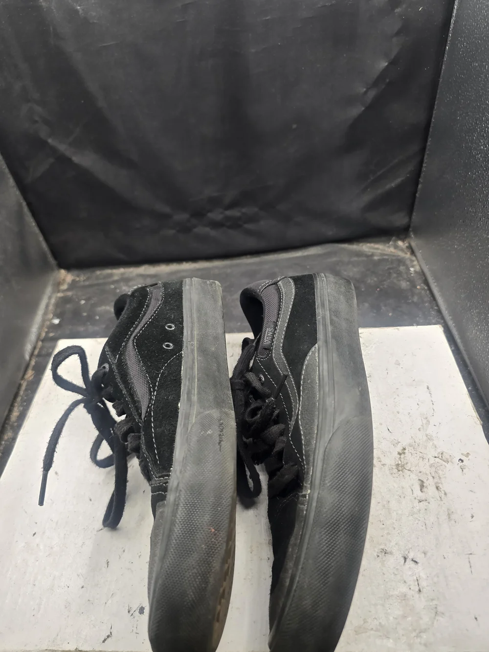 Vans Black Low-Top Suede & Canvas Sneakers
